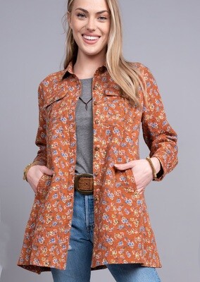 Swing Floral Shacket
