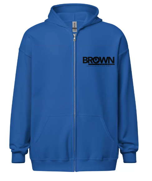 Brown Everywhere Full Zipper Hoodie - Multi-colors