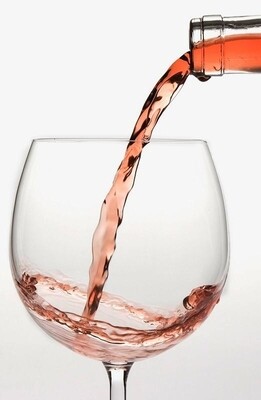 Copa de vino rosado