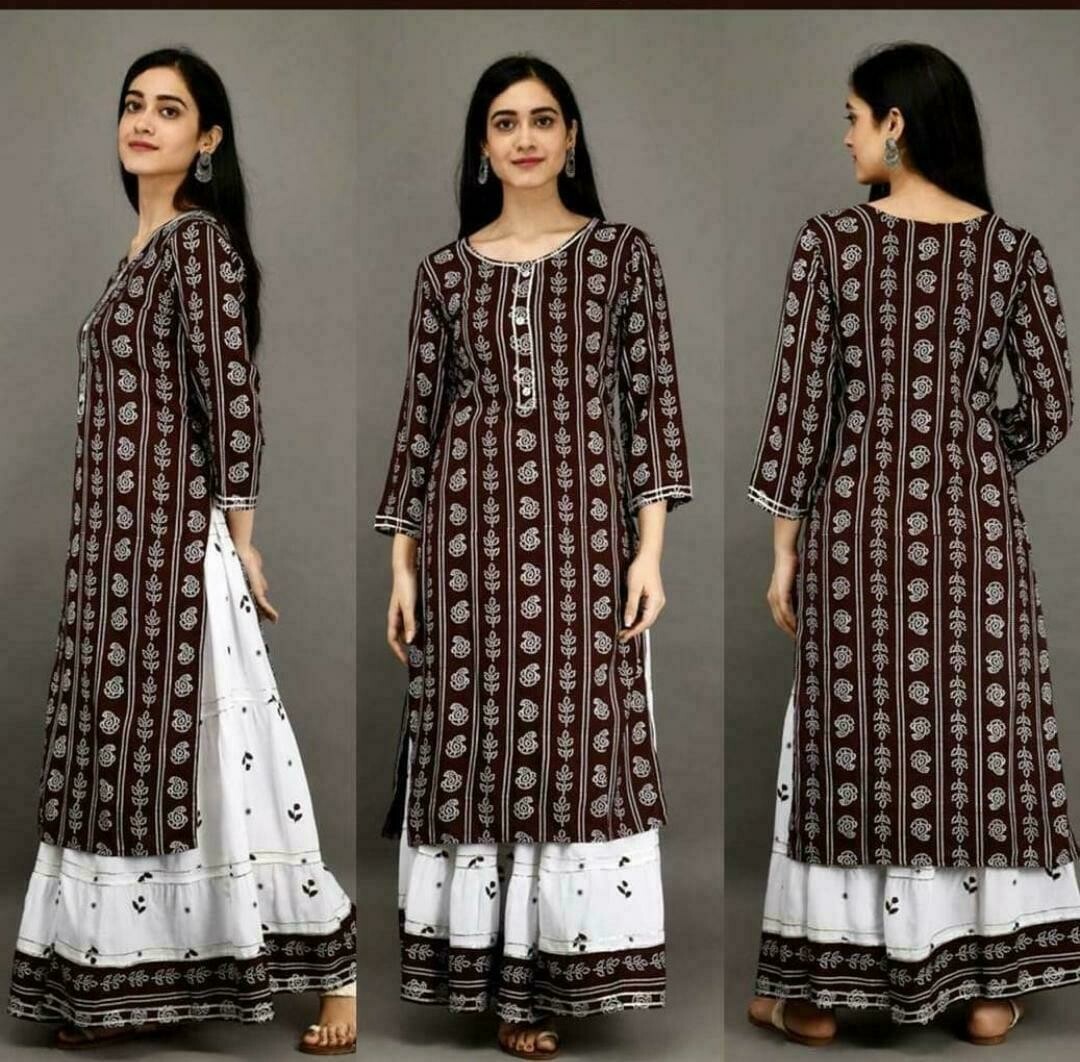 Kurti with skirt