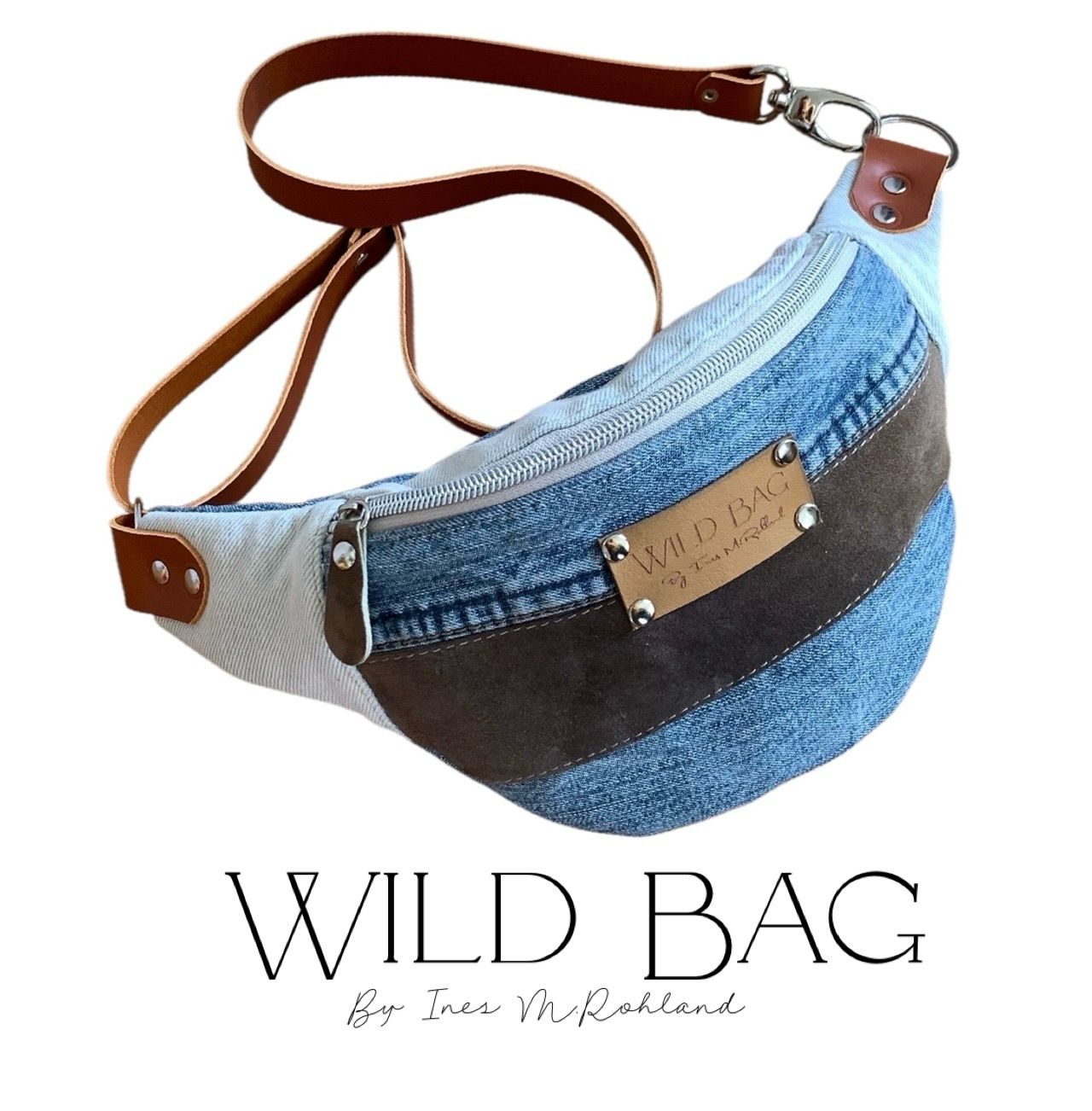 Jeans &amp; Leather Fannypack