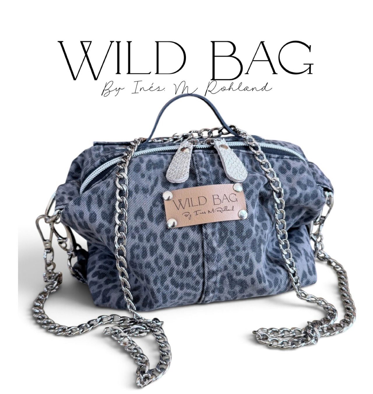 Grey Leppard Purse