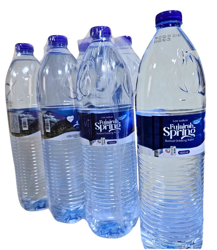 Bottled Water 1.5 Liter Shrink 6 Bottles