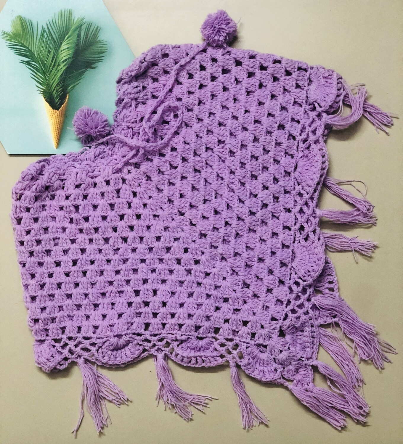 Purple poncho