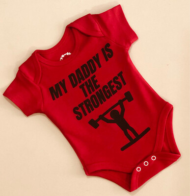 Newborn Collectible Onesie With Quote (Red, 0-6 Months)