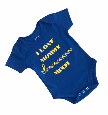 Newborn Collectible Onesie With Quote (Blue, 0-6 Months)