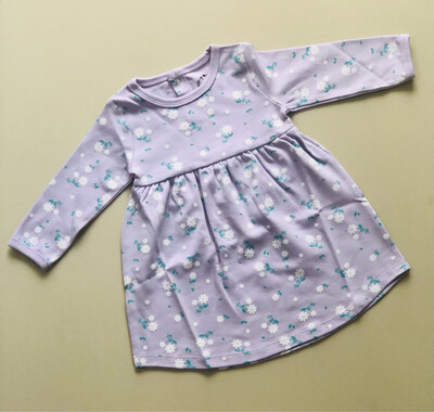 Purple Frock - Pure Cotton(6- 24Months) Purple Frock - Pure Cotton(6- 24Months)