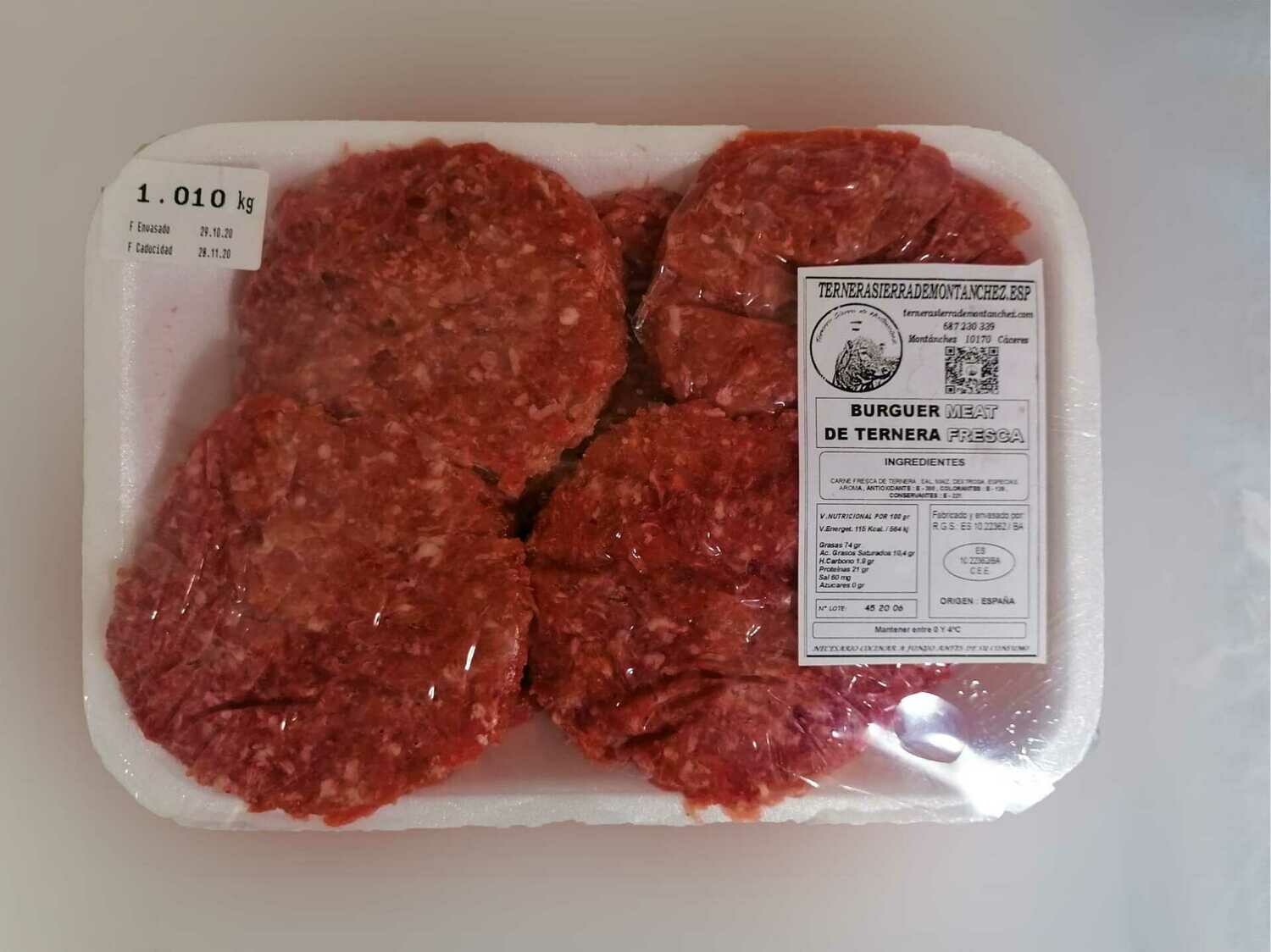 Hamburguesas de ternera