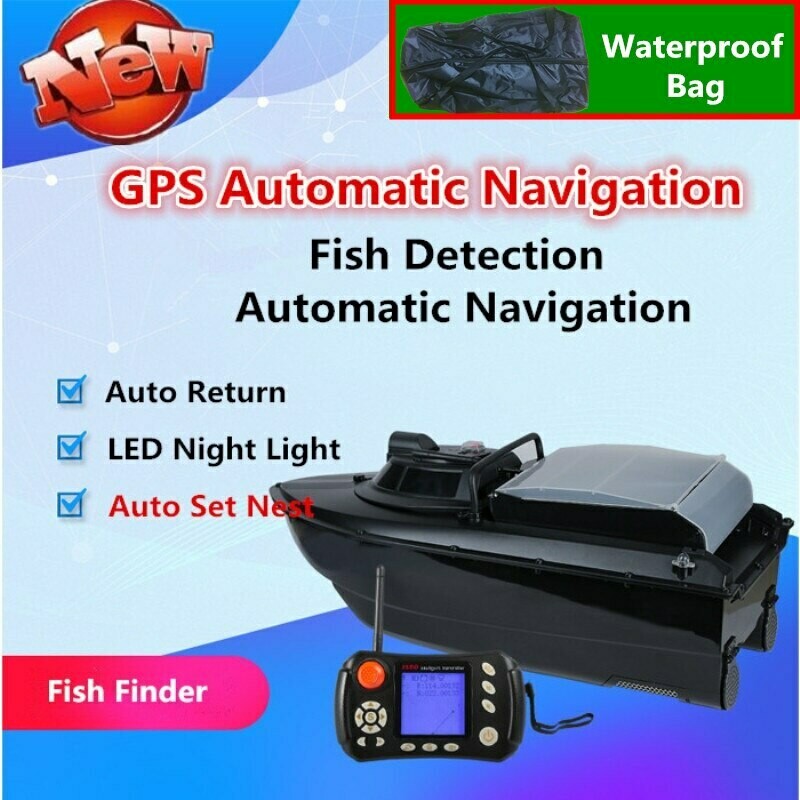 GPS Autopilot Fluss Meer Fischerboot 2CG 20A Batterie GPS Tracking Sonar Fisch Finder Fernbedienung RC Köder Boot Mit freies Tasche