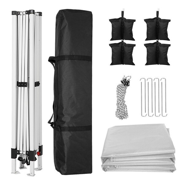 Camping and Hiking Right Angle Folding Shed 2 Doors and 2 Windows Camping Picnic Waterproof Tent