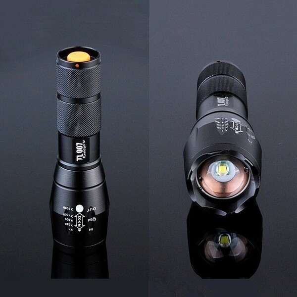 Leistungsstarke 10000LM CREE T6 LED-Taschenlampe 5 Modus Zoombar Wasserdicht Taschenlampe Outdoor Sport Camping &amp;amp; Wandern (Farbe: Schwarz)
