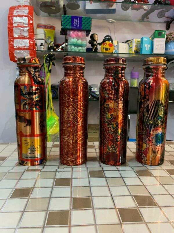 Copper Bottles And Steel Check Bottles