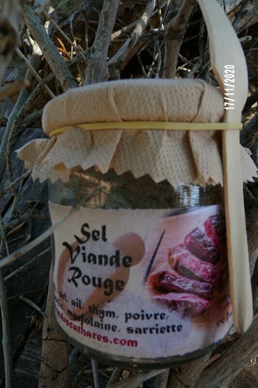 SEL CULINAIRE GRILLADES DE VIANDES ROUGE