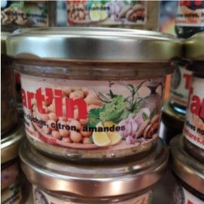 TARTINADE POIS CHICHES AMANDES