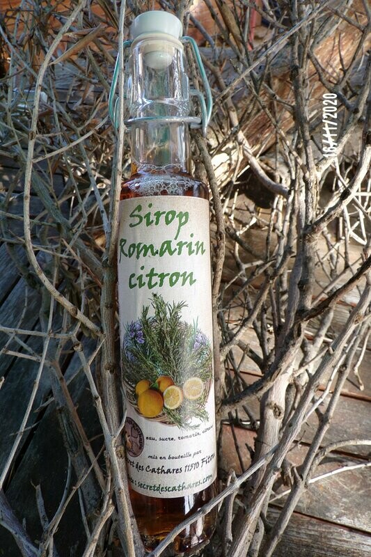 SIROP DE ROMARIN ET CITRON 330ml