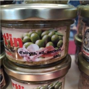 TARTINADE ECRASEE D'OLIVES VERTES