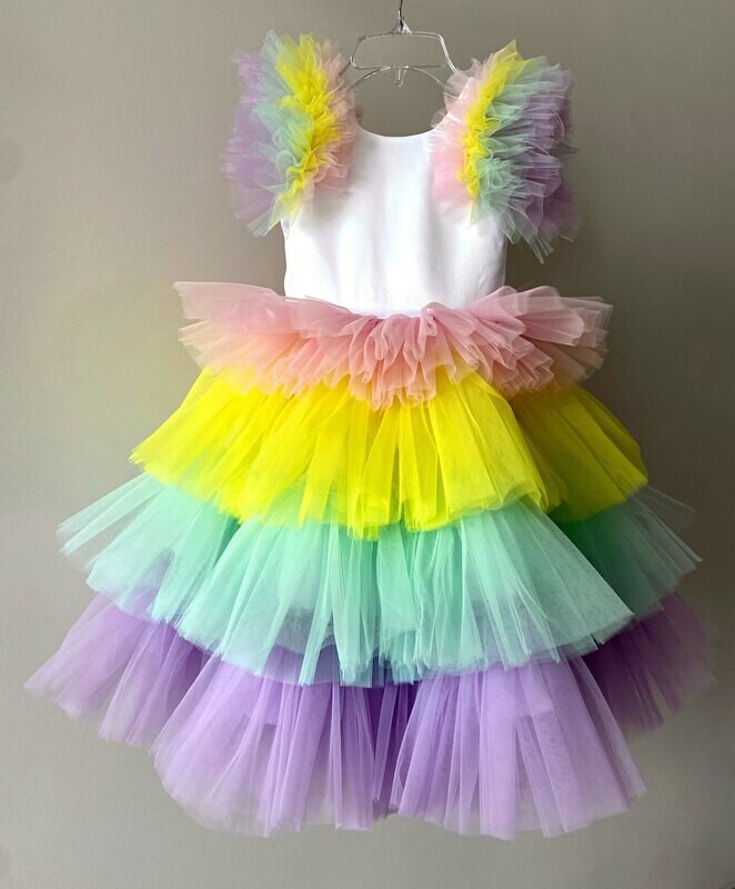 ​GORGEOUS LITTLE PRINCESS RAINBOW DRESS
