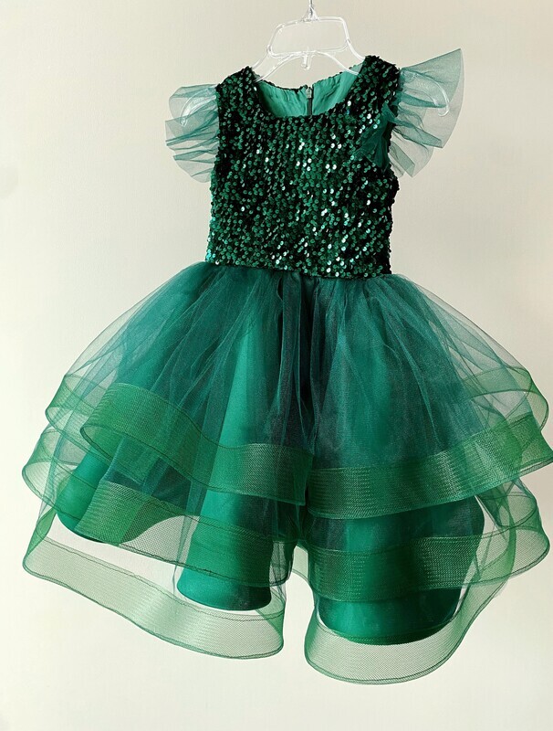 ​GORGEOUS LITTLE PRINCESS EMERALD DRESS