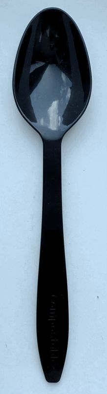 6&quot; Spoon Compostable Black color
