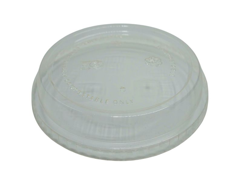 Açai Express Raised Deli Container Lid for 16oz to 32oz PLA Compostable