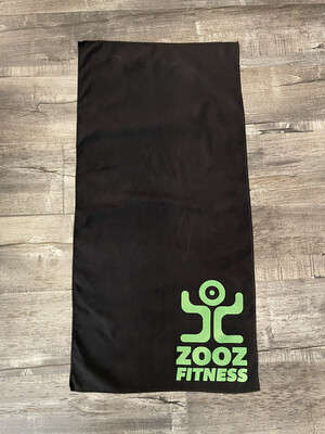 Black Quick Dry Recycled Microfiber Sport Gym Towel
