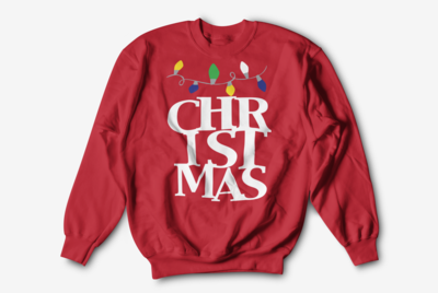 Sweater - CHRISTMAS LIGHTS RED -