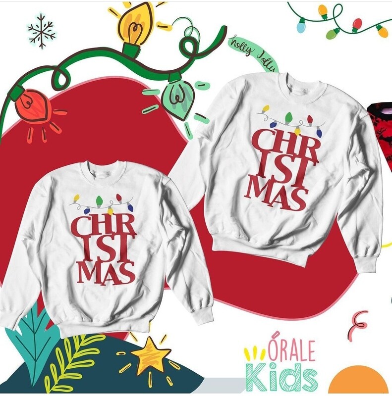 Sweater - CHRISTMAS LIGHTS WHT -