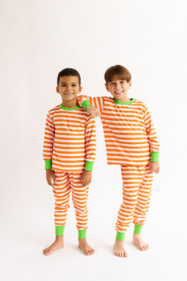 Pijama - Halloween Orange Stripes -