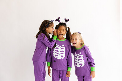 Pijama - Halloween Purple & Bones -