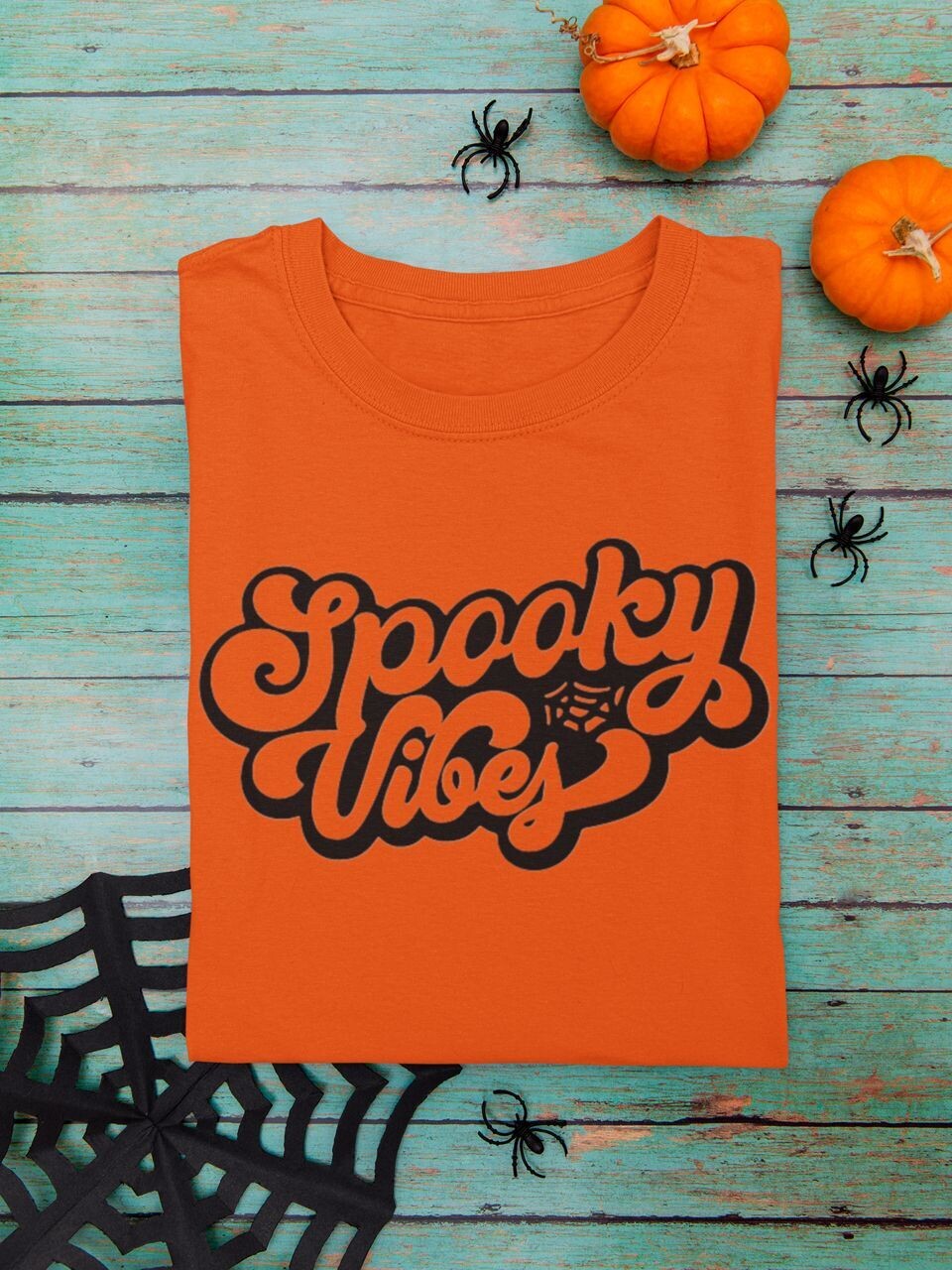 T Shirt Halloween - Spooky Vibes  -