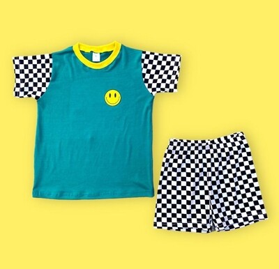Pijama - Mix & Match Chess Green -