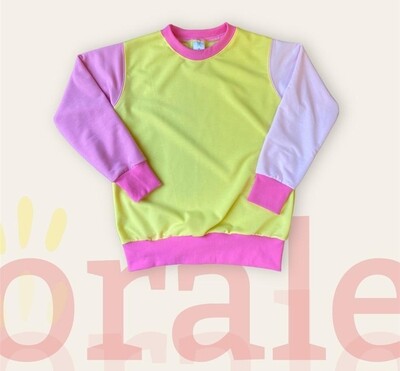 Sweater - Multicolor Sweater YELLOW PINK -