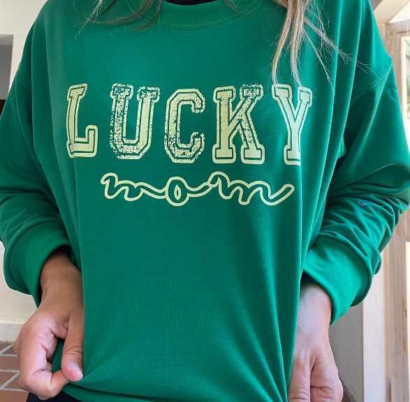 Sweater - LUCKY MOM GREEN -