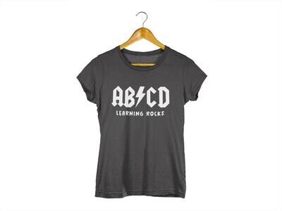 Women's Graphic Tees - AB/CD LEARNING ROCKS -