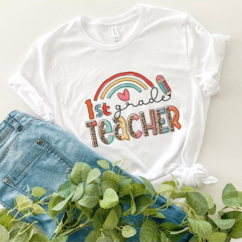 Women&#39;s Graphic Tees - 1st GRADE TEACHER -