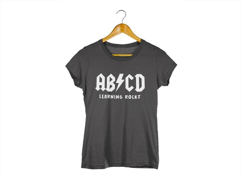 Women&#39;s Graphic Tees - AB/CD LEARNING ROCKS -