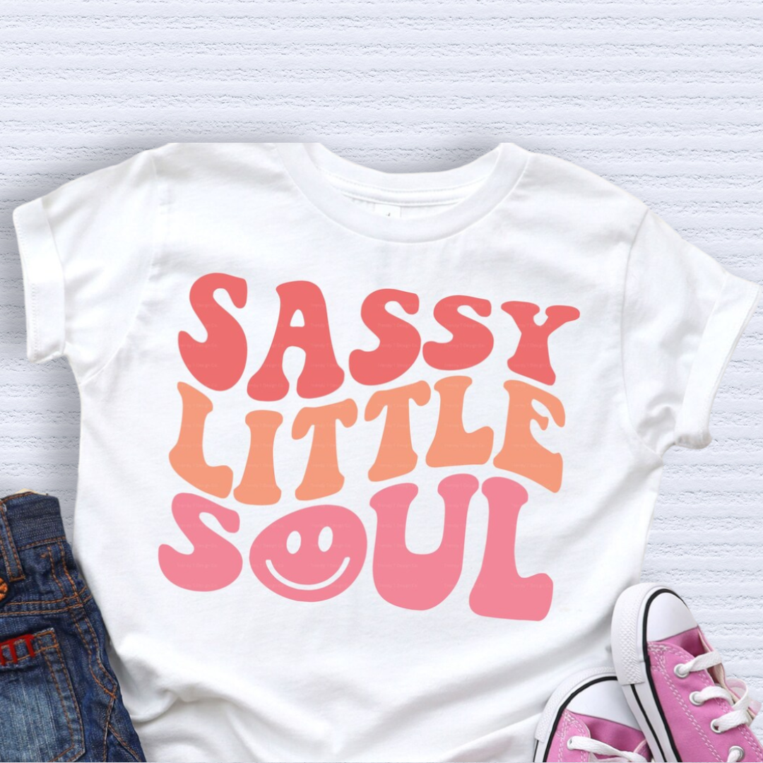 Graphic Tees - SASSY LITTLE SOUL WHITE -