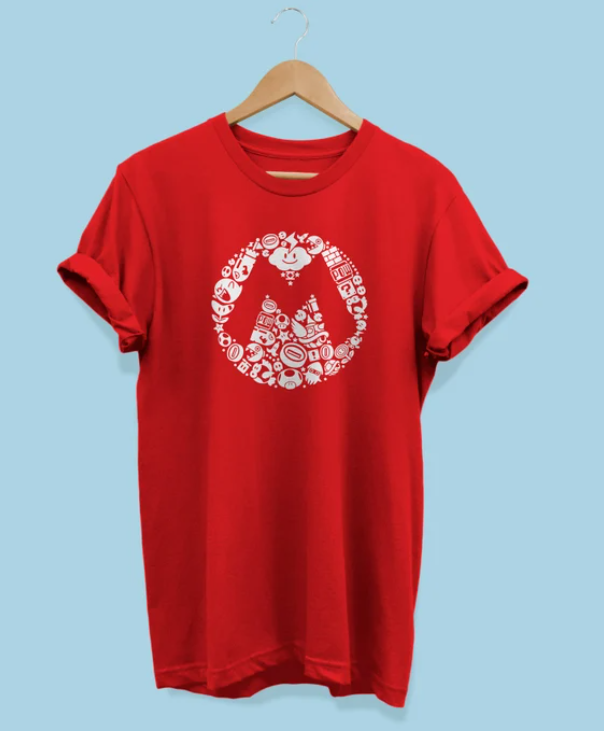 Graphic Tees - MARIO EMBLEM SYMBOLS -