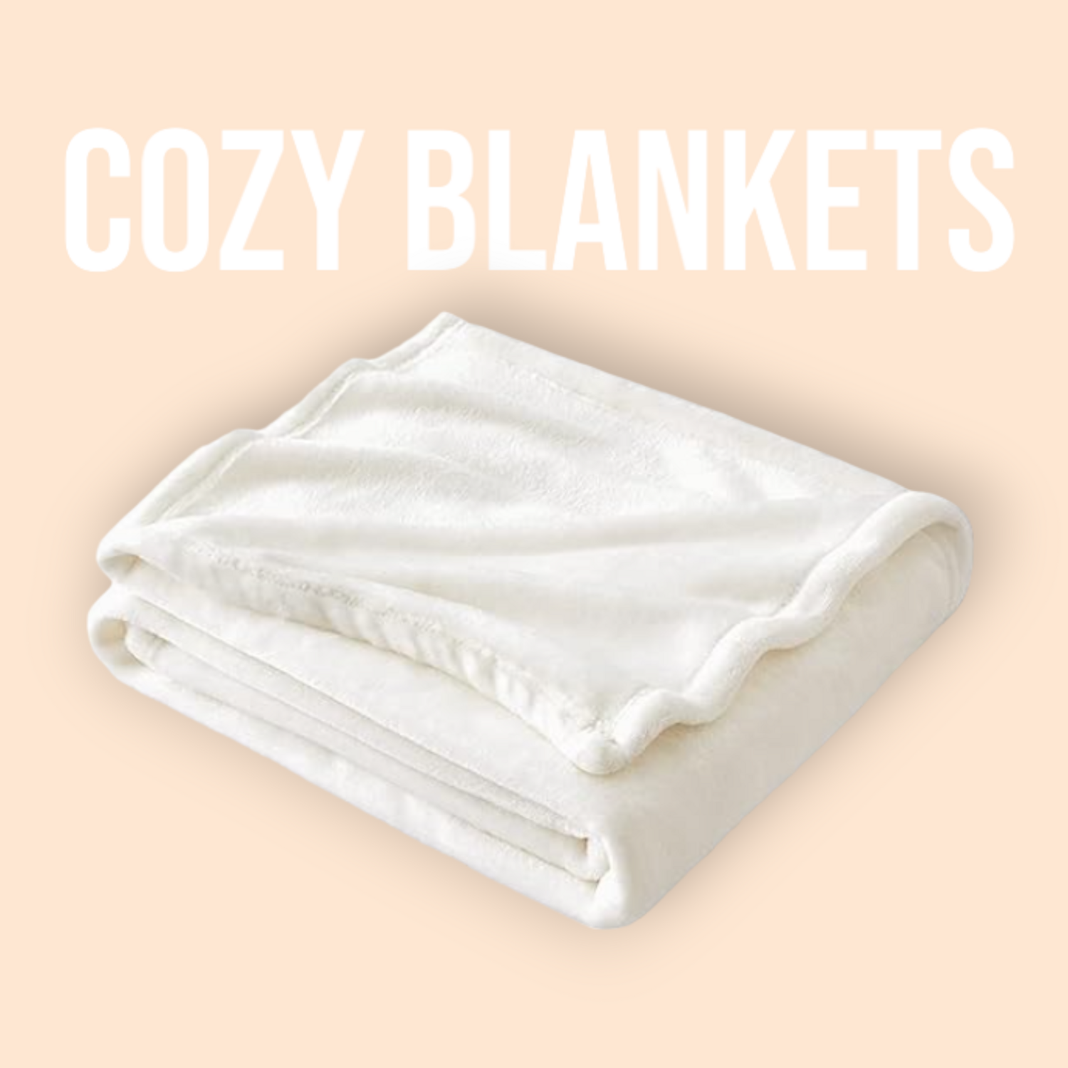 COZY BLANKETS - WHITE BLANKET -