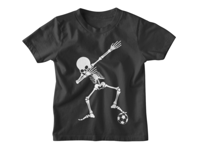 T Shirt Halloween - SKELETON SOCCER -