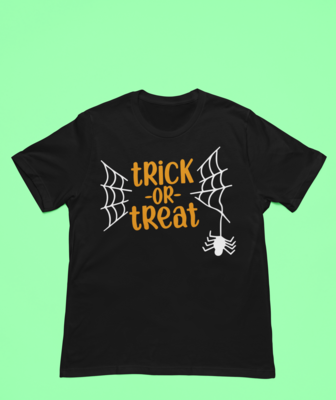 T Shirt Halloween - TRICK OR TREAT ORANGE -