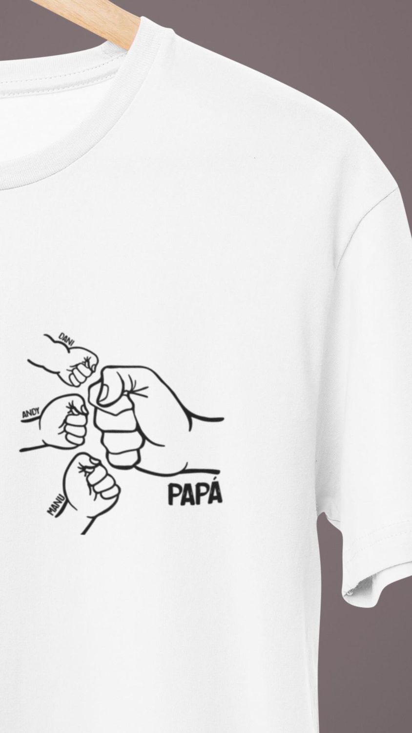 Graphic Tees - PAPA FIST + 3 KIDS -