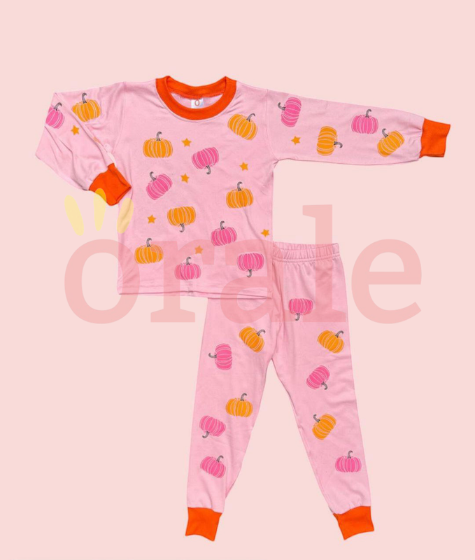 Pijama - Halloween Pumpkin Pink -
