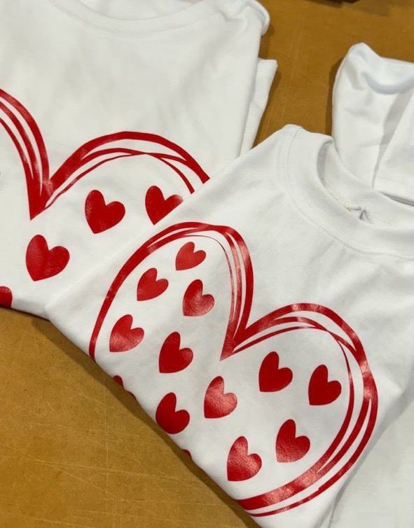 T Shirt - Hearts WHITE -