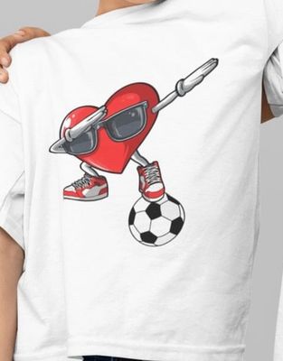 T Shirt - Soccer Heart Big -