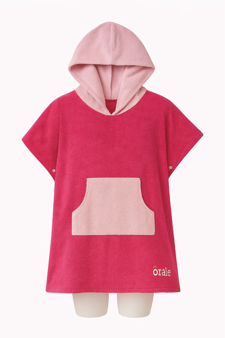 - Poncho Toalla Fucsia/Rosa -