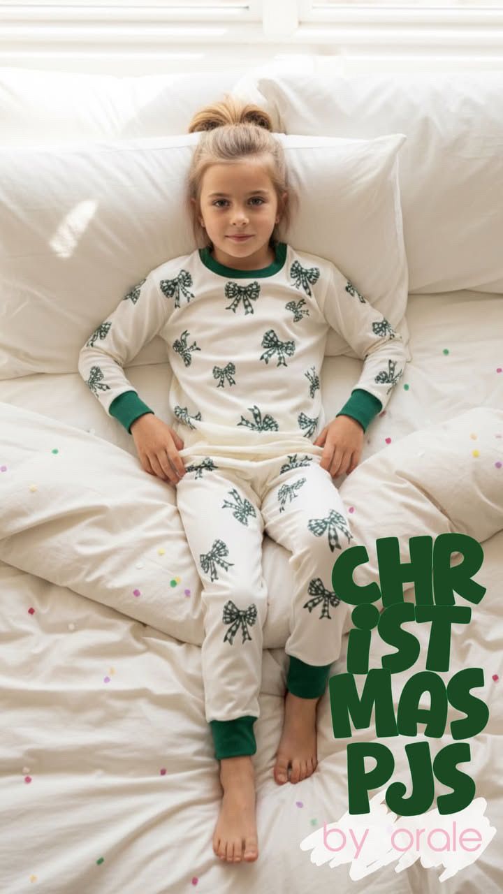Pijama - CHRISTMAS GREEN BOW -