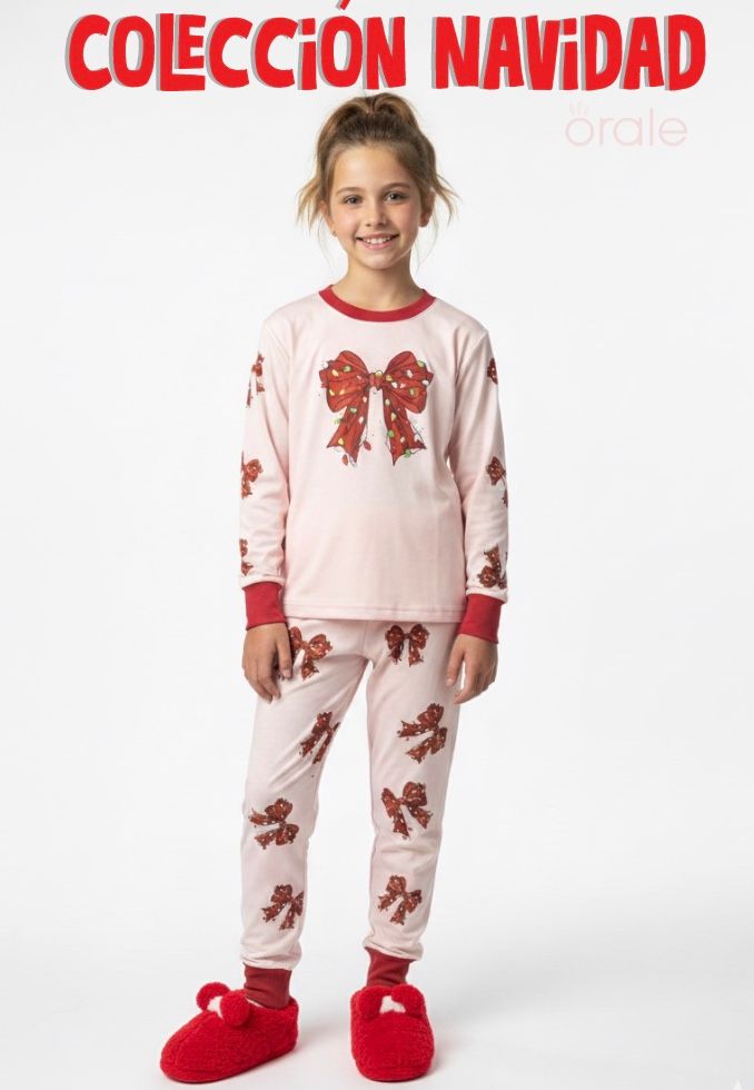 Pijama - CHRISTMAS RED BOW -