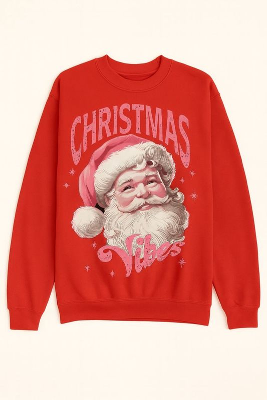 Sweater - CHRISTMAS VIBES RED -