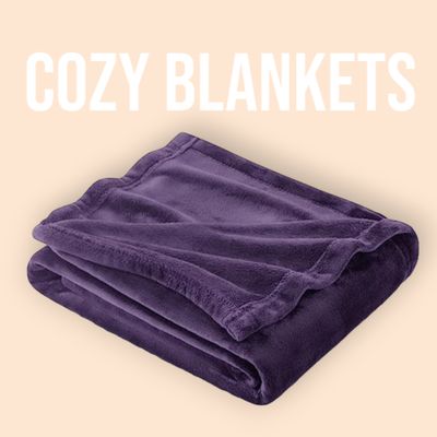 COZY BLANKETS - PURPLE BLANKET -
